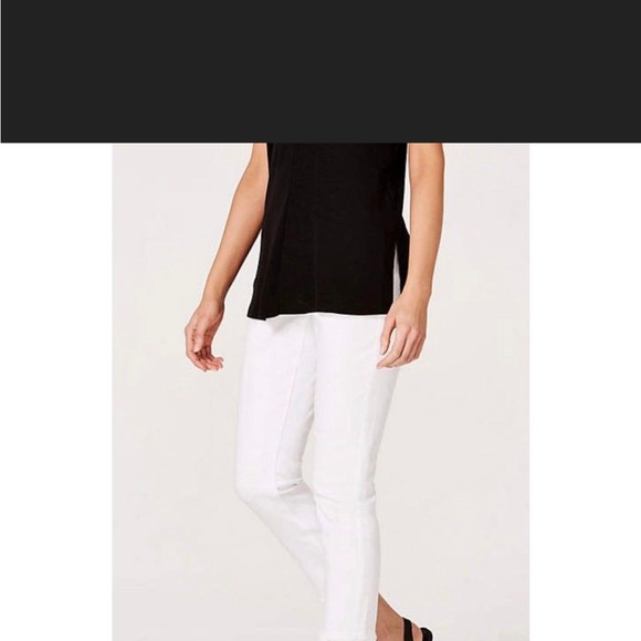 J.Jill Authentic Fit Fringed-Hem Cropped Jeans size 2 Petite - Picture 6 of 6